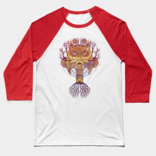 Owl Mandala Baseball T-Shirt